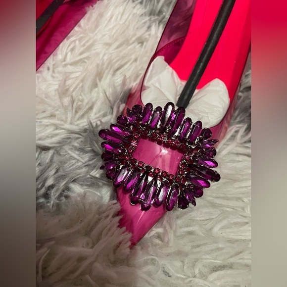 NEW In box Good American Cinder-F*cking-Rella Pink Barbie pumps Cinderella - Picture 4 of 12